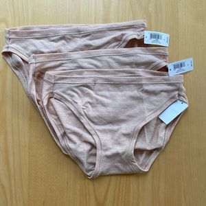 Gap Body | THREE Breathe Bikini Underwear NWT | Tan | Small